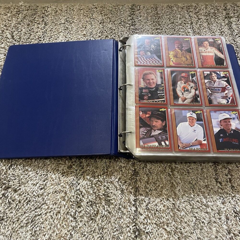 1992 MAXX Race 300 Card Set & Texaco Team 20 Card Set COMPLETE, NASCAR Binder